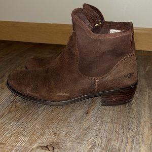 Brown Suede Ugg Booties